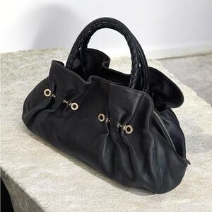 Bvlgari Twistino Black Onyx Pierced Bag